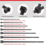 Self Locking Cable Ties, 400 X 4.8 mm, Black, Heat Resistant Cable Zip Ties, Self-Locking Cable Organizer, Anti - Slip Wire Organizer, For Indoor & Outdoor Use Kunplast