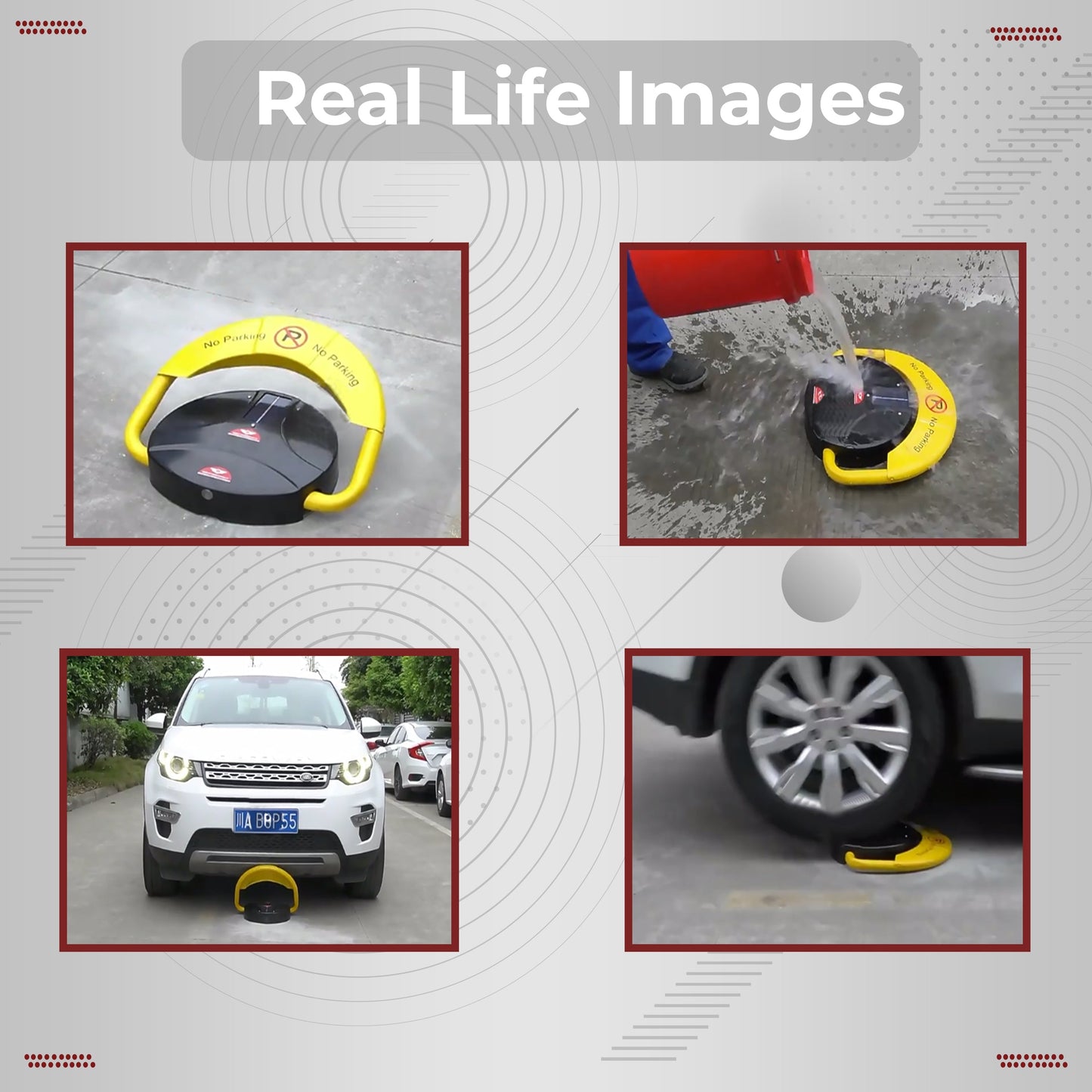 Parking Lock | Private Car Parking Lock | Easy To Use | High Quality | 180° Anti-Collision Technology | Remote Control Parking Lock Kunplast