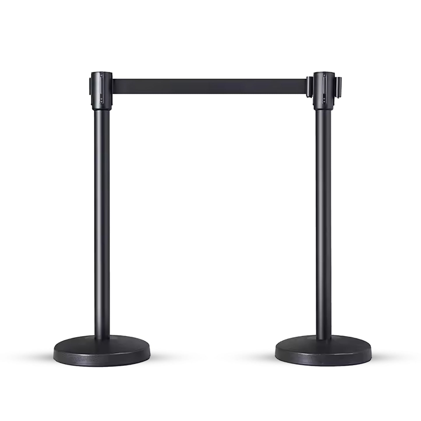 Stainless Steel Black Q Manager with Expandable 3mtr stanchion Kunplast
