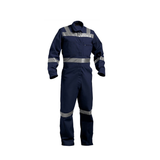 100% Cotton Boiler Suit with Multiple Pockets | Workwear Suit with Reflective Tape, Unisex Coveralls for Industrial & Protective Use Kunplast