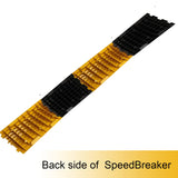 Kunplast Plastic Speed Breaker With Heavy Duty Load Capacity, 10 Mtr, 50MM, Black and Yellow Speed Hump (20X Yellow - 20X Black) Kunplast