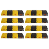 Kunplast Plastic Speed Breaker With Heavy Duty Load Capacity, 6 Mtr, 50MM, Black and Yellow Speed Hump (12X Yellow - 12X Black) Kunplast