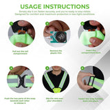 LED Reflective Vest - USB Rechargeable Running Gear Night Light up Vest Safety Gear Adjustable Elastic Night Running LED VEST Kunplast