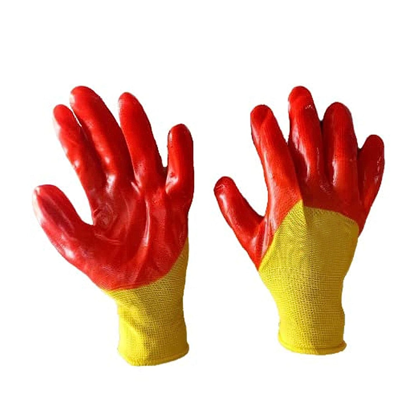 Nylon Nitrile Half Coated (Back Also) Industrial Safety Hand Gloves Anti-Cut, Cut Resistant, Heat Resistant, Industrial Use, for Finger and Hand Protection Kunplast