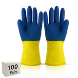 Heavy Duty Rubber Hand gloves - (X-Large, Multicolor) for Dishwashing, gardening, kitchen cleaning Kunplast
