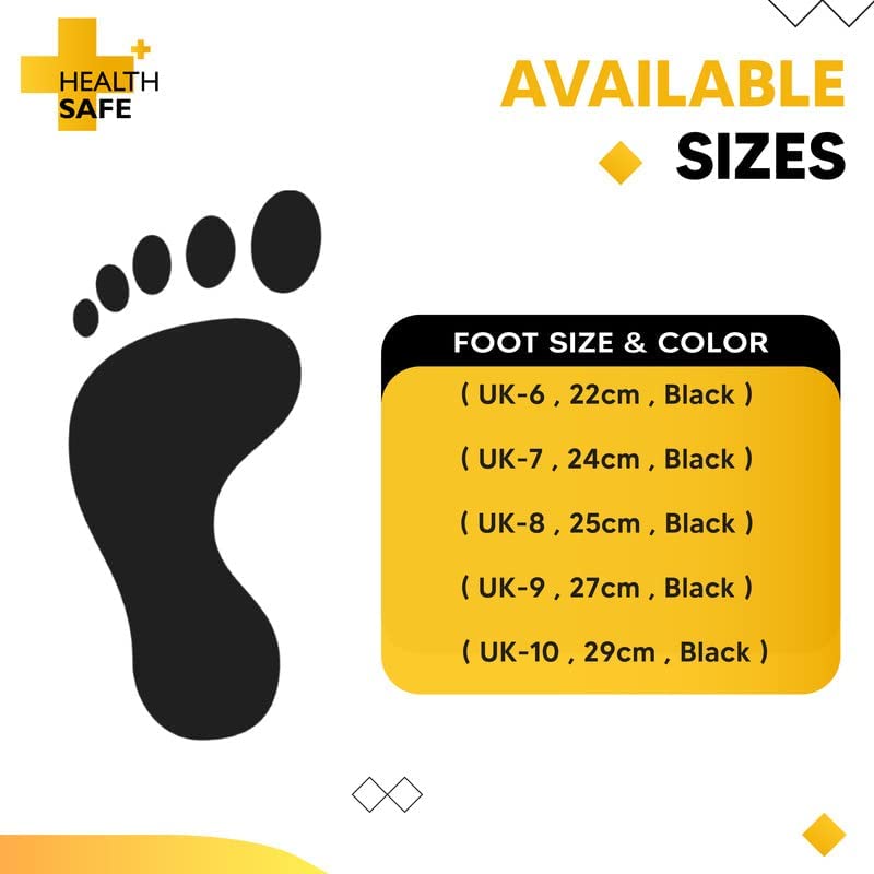 Health Safe Gum Boot For Men, (28.5cm Height) (Black/Red) Flexible PVC, Puncture & Tear Resistant, Anti-Slip, Oil/Water/Acid Resistance, Lightweight, Industrial/Labor Purpose, Unisex Gumboot Kunplast