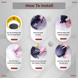 Parking Lock | Private Car Parking Lock | Easy To Use | High Quality | 180° Anti-Collision Technology | Remote Control Parking Lock Kunplast