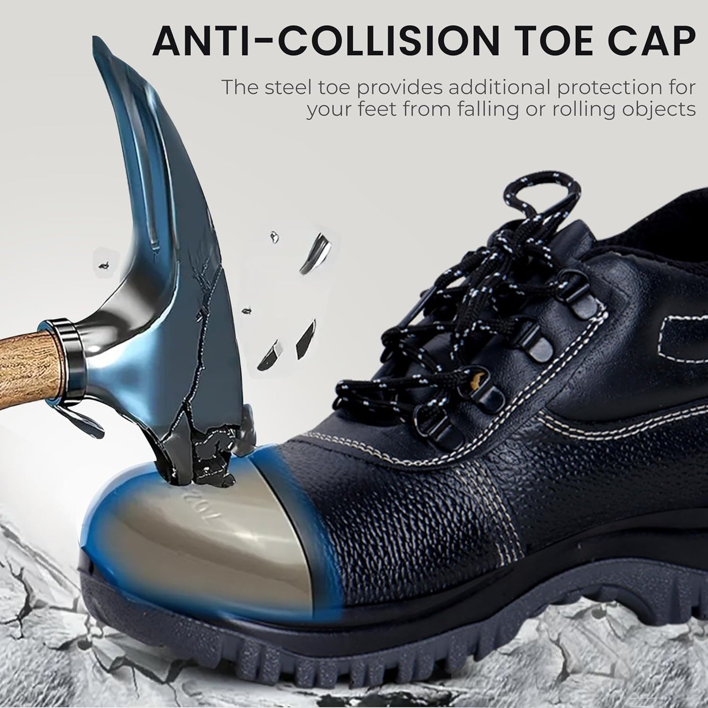 Double Density High Ankle Safety Shoes with Steel Toe Kunplast
