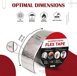 Aluminium Coated Flex Tape (10 CM x 2.5 M) Super Strong Waterproof Solution For Water Leakages, Premium Sealing & Repairs Kunplast