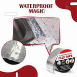Aluminium Coated Flex Tape (10 CM x 2.5 M) Super Strong Waterproof Solution For Water Leakages, Premium Sealing & Repairs Kunplast