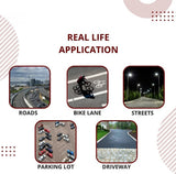 Aluminium Material Solar Stud with Greater Visibility Than 800mtr (Silver and Red) for Road Safety Kunplast