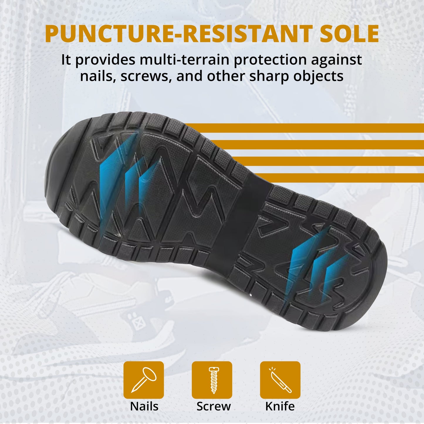 Safety Shoes (Pack of 1) Kunplast