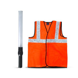 12 Inch Non Rechargeable Baton light (Set of 1) and Reflective Jacket (Pack of 5) Combos Set Kunplast