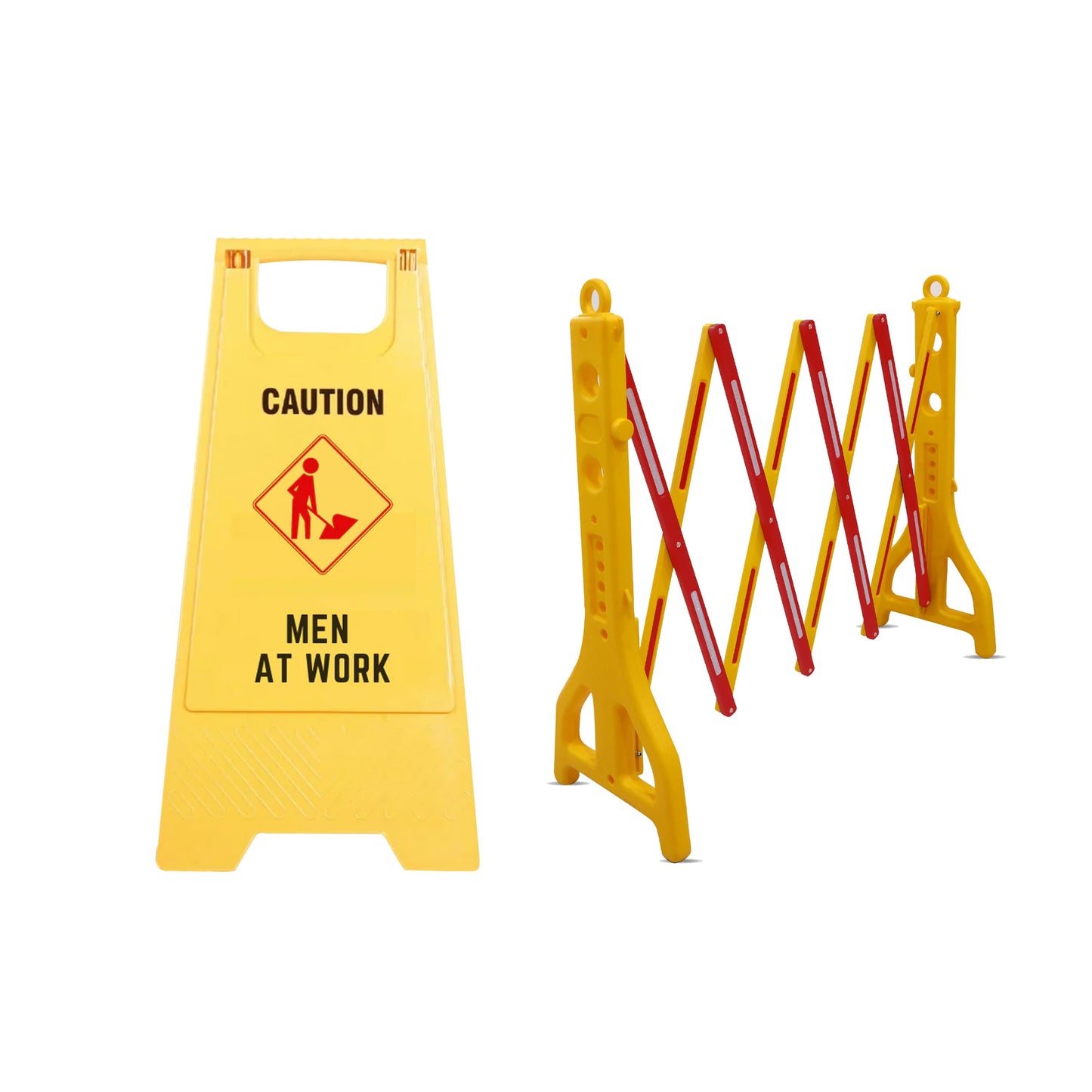 Man at Work (Pack of 2) and Expandable Barricade (Pack of 1) Combos Kunplast