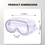 Chemical Safety Goggles | Premium Quality | Adjustable Strap | Anti-Fog Protective Safety Goggles | Anti- Scratch Safety Goggles | Clear Lens Wide Vision Kunplast