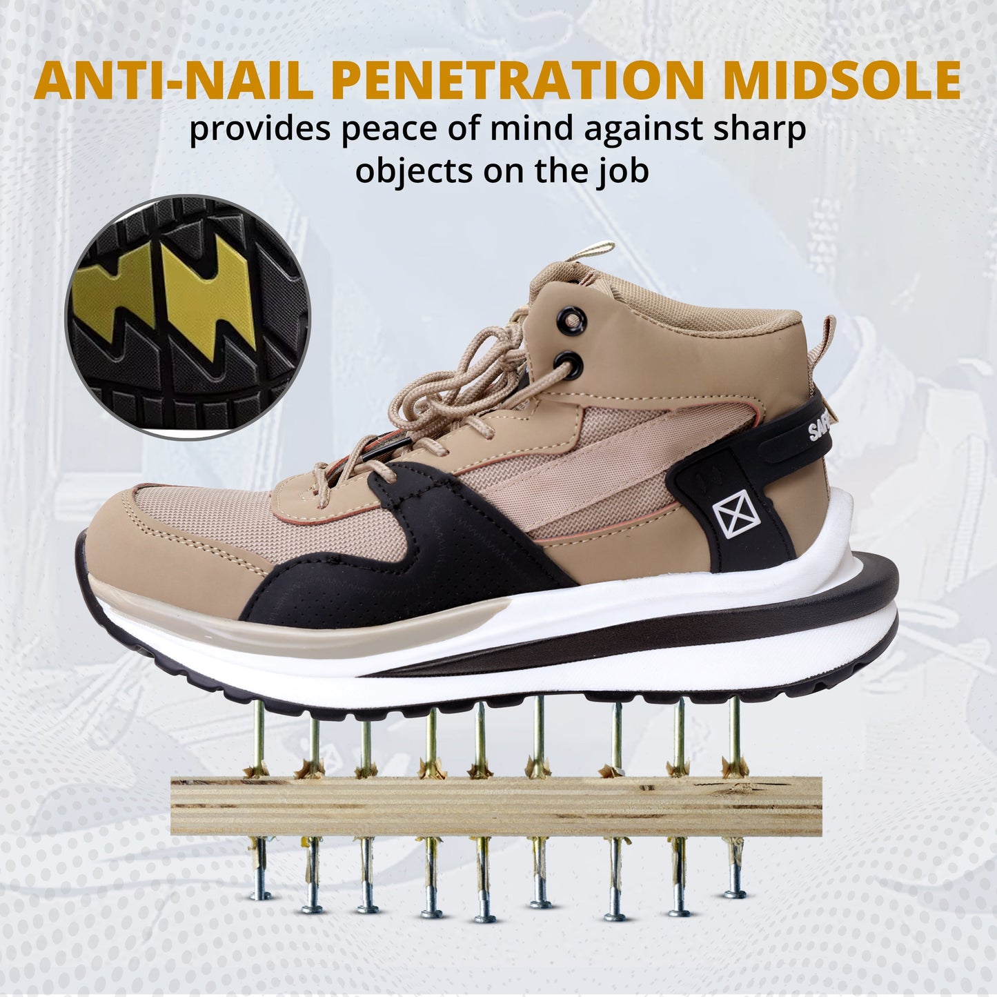 Safety Shoes (Pack of 1) Kunplast