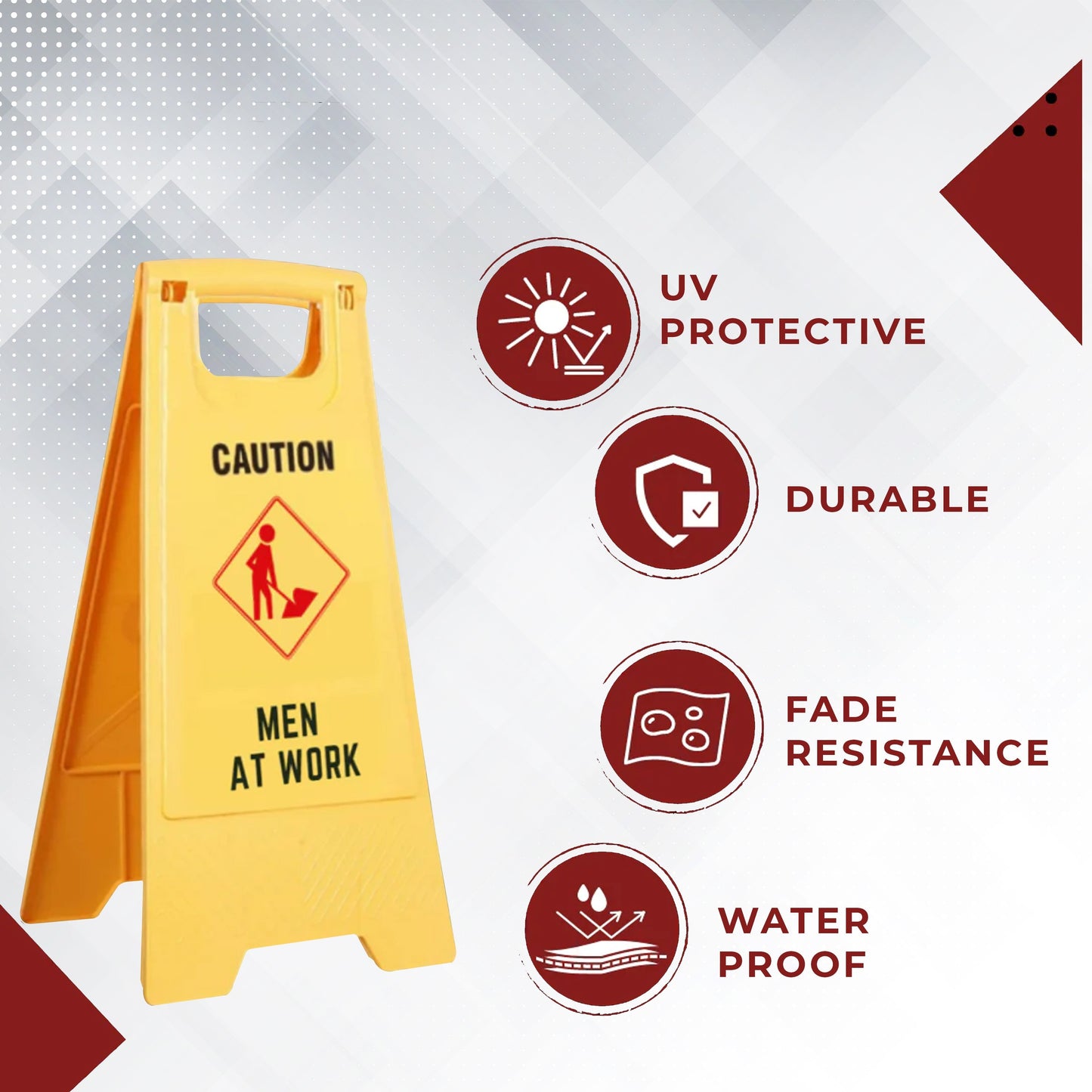 Man at Work (Pack of 2) and Expandable Barricade (Pack of 1) Combos Kunplast