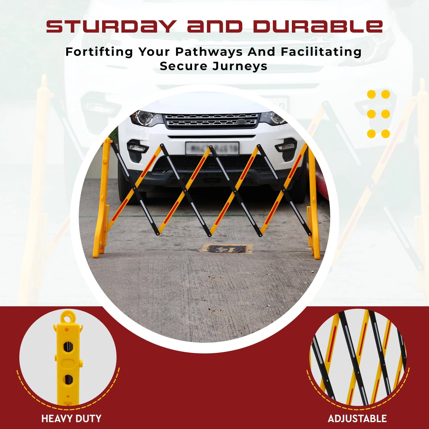 Man at Work (Pack of 2) and Expandable Barricade (Pack of 1) Combos Kunplast