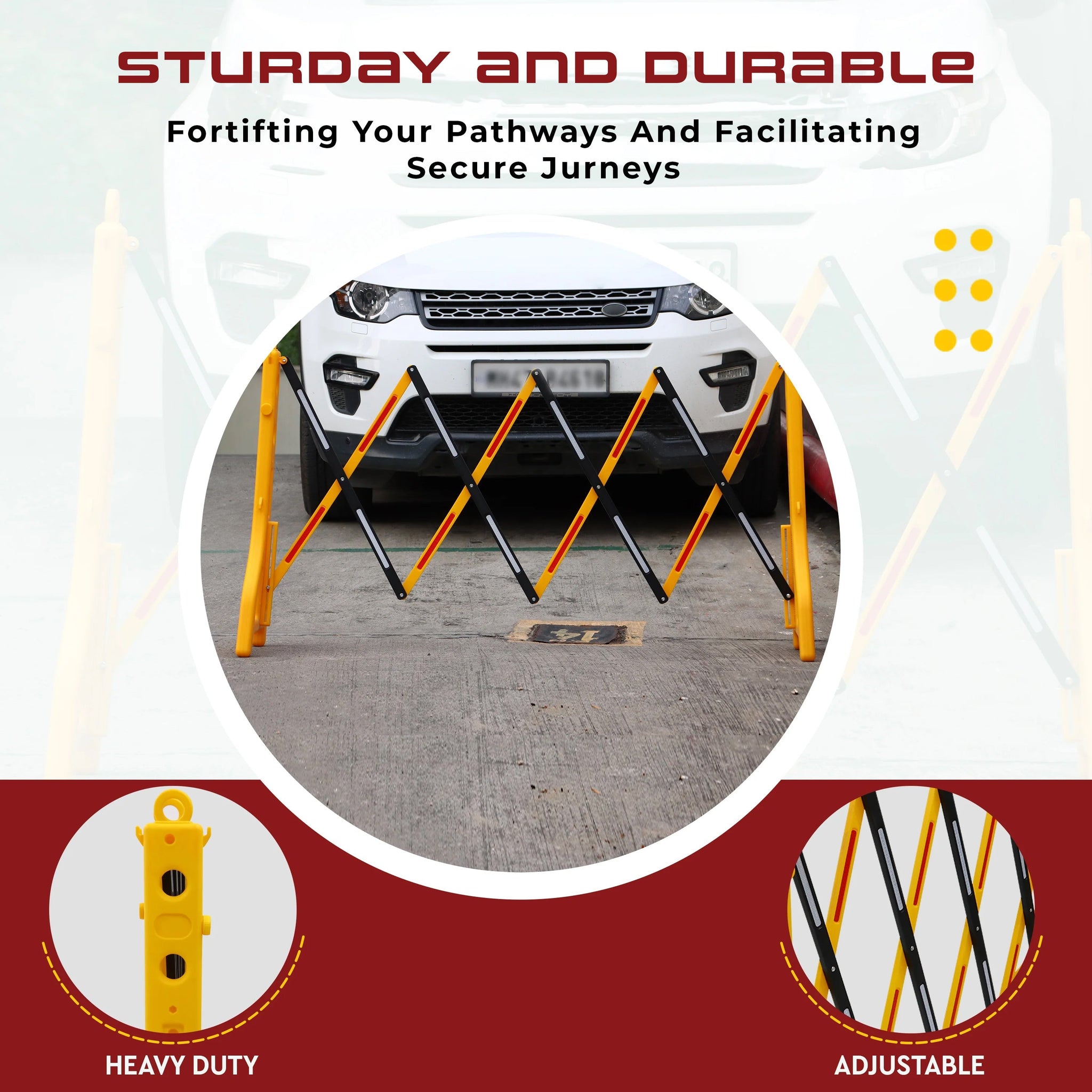 Man at Work (Pack of 2) and Expandable Barricade (Pack of 1) Combos Kunplast