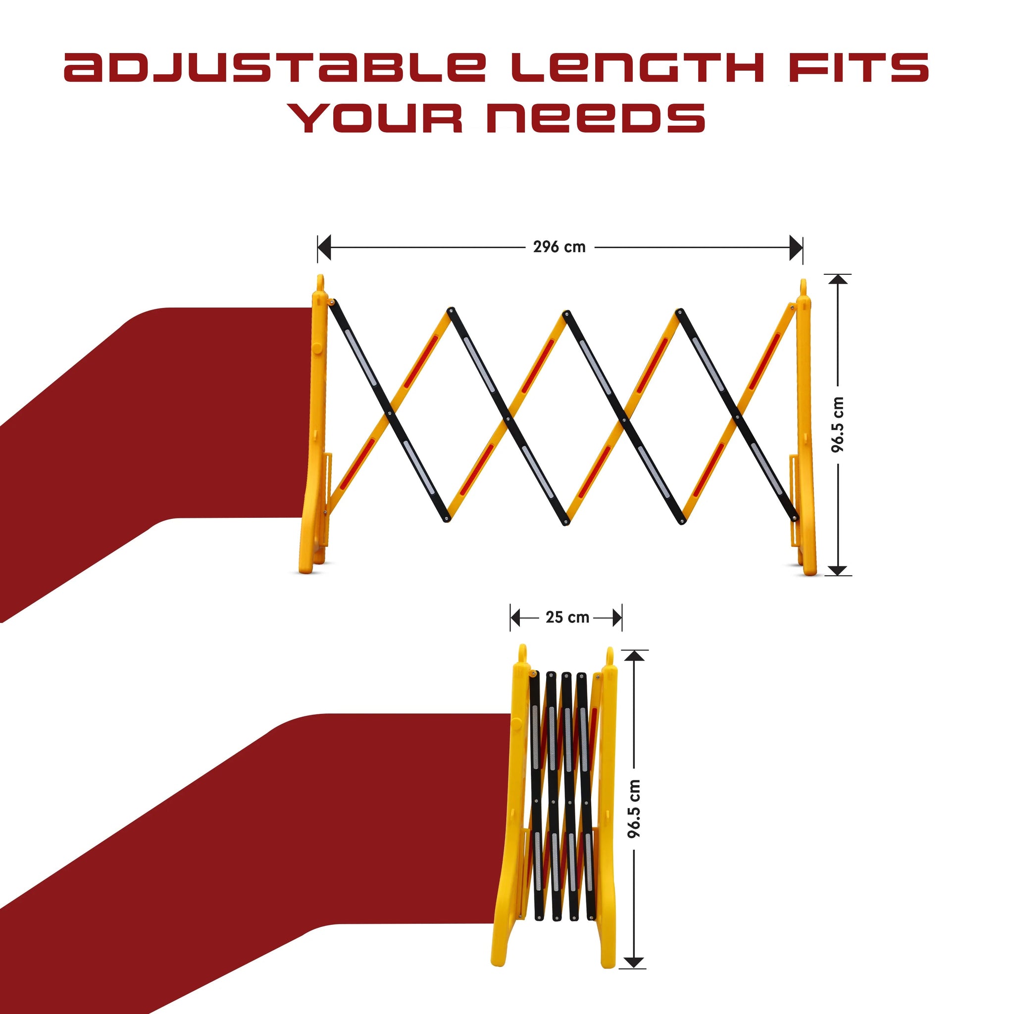 Man at Work (Pack of 2) and Expandable Barricade (Pack of 1) Combos Kunplast