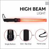 Baton Light Stick 21 Inch (Non -Rechargeable) Red and Green Blink for Traffic Control, Street Protection Wand Baton Kunplast