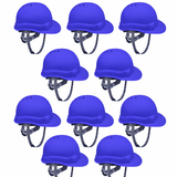 Safety Helmet Executive Ratchet Type Adjustment, Protection for Outdoor Work Head Safety Hat with Sweat Band, Blue Kunplast