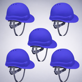 Safety Helmet Executive Ratchet Type Adjustment, Protection for Outdoor Work Head Safety Hat with Sweat Band, Blue Kunplast