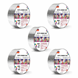 Waterproof Aluminium Foil Rubber Tape Strong Butyl Rubber Tape For all Repair and Leakage Solutions (Grey Color) Kunplast