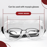 Safety Goggles for Chemical Protection with an Adjustable Strap and Minimum Lens Fogging Kunplast