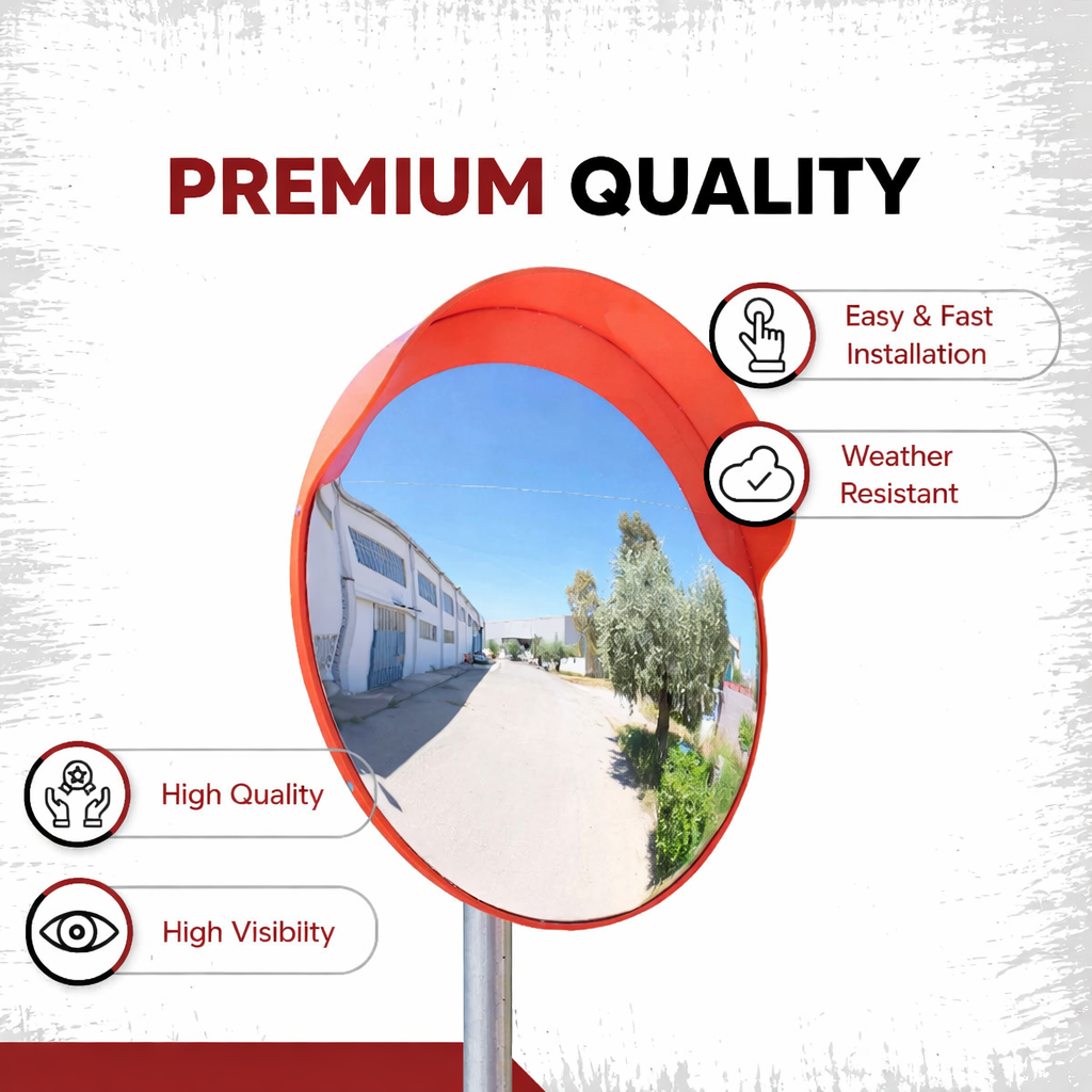 Unbreakable Convex Mirror Road Safety