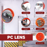 Unbreakable Convex Mirror Road Safety