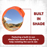 Unbreakable Convex Mirror Road Safety
