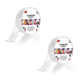 Double Sided Tape (3m x 3cm), Heavy Duty, Transparent IVY Grip Tape, Removable Traceless Mounting Best Suited for Wall Tape, Kitchen, Home Décor & DIY Kunplast