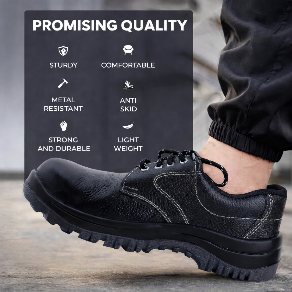 Double Density Low Ankle Safety Shoes with Steel Toe Kunplast