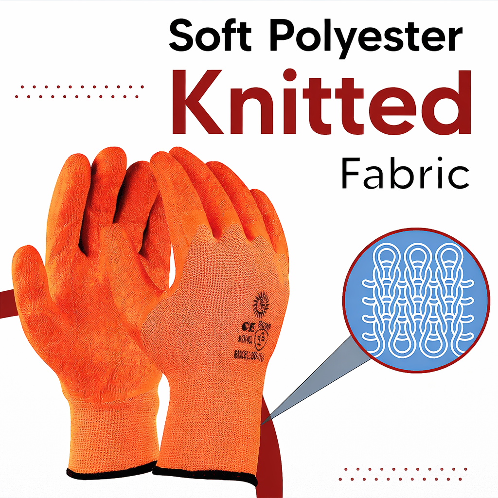 Nylon Nitrile Half Coated (Back Also) Industrial Safety Hand Gloves Anti-Cut, Cut Resistant, Heat Resistant, Industrial Use, for Finger and Hand Protection Kunplast
