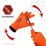 Nylon Nitrile Half Coated (Back Also) Industrial Safety Hand Gloves Anti-Cut, Cut Resistant, Heat Resistant, Industrial Use, for Finger and Hand Protection Kunplast