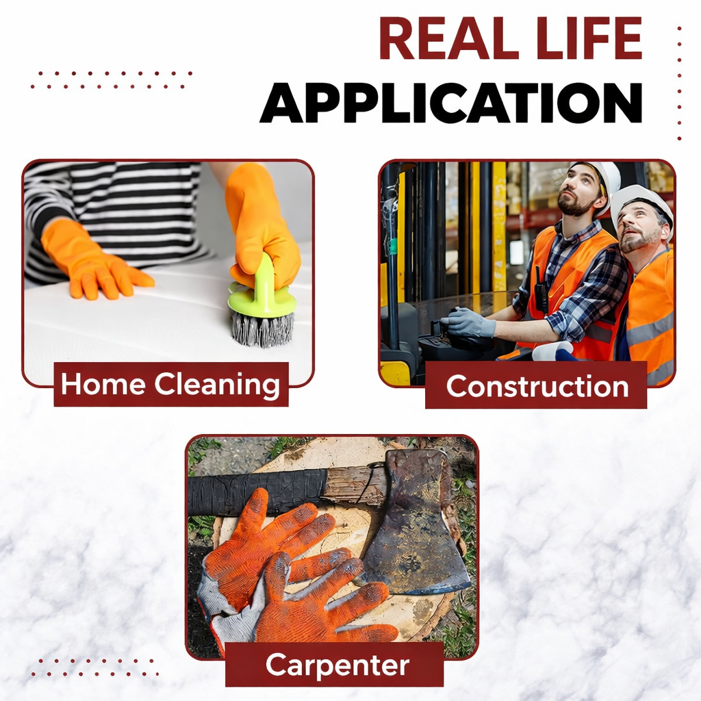 Nylon Nitrile Half Coated (Back Also) Industrial Safety Hand Gloves Anti-Cut, Cut Resistant, Heat Resistant, Industrial Use, for Finger and Hand Protection Kunplast