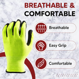 Nylon Nitrile Coated Industrial Safety Hand Gloves Anti-Cut, Cut Resistant, Heat Resistant, Industrial Use, For Finger and Hand Protection Kunplast