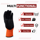 Nylon Nitrile Half Coated (Back Also) Industrial Safety Hand Gloves Anti-Cut, Cut Resistant, Heat Resistant, Industrial Use, for Finger and Hand Protection Kunplast