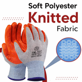 Nylon Nitrile Coated Industrial Safety Hand Gloves Anti-Cut, Cut Resistant, Heat Resistant, Industrial Use, for Finger and Hand Protection Kunplast