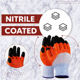 Nylon Nitrile Half Coated (Back Also) Industrial Safety Hand Gloves Anti-Cut, Cut Resistant, Heat Resistant, Industrial Use, for Finger and Hand Protection Kunplast