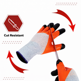 Nylon Nitrile Half Coated (Back Also) Industrial Safety Hand Gloves Anti-Cut, Cut Resistant, Heat Resistant, Industrial Use, for Finger and Hand Protection Kunplast