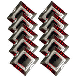 Aluminium Material Solar Stud with Greater Visibility Than 800mtr (Silver and Red) for Road Safety Kunplast