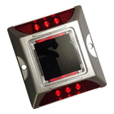 Aluminium Material Solar Stud with Greater Visibility Than 800mtr (Silver and Red) for Road Safety Kunplast