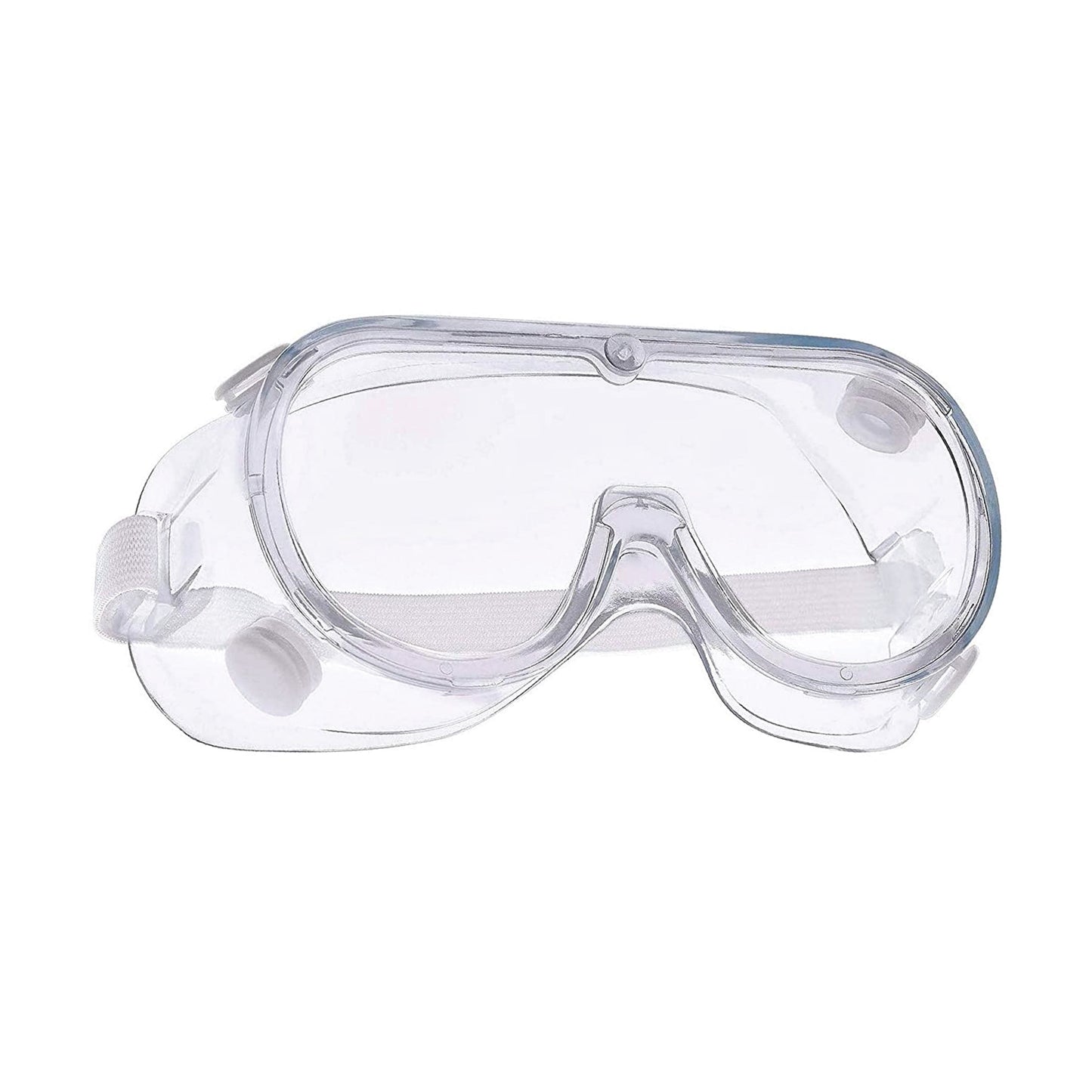 Safety Goggles (Transparent ) for Chemical Protection with an Adjustable Strap and Minimum Lens Fogging Kunplast