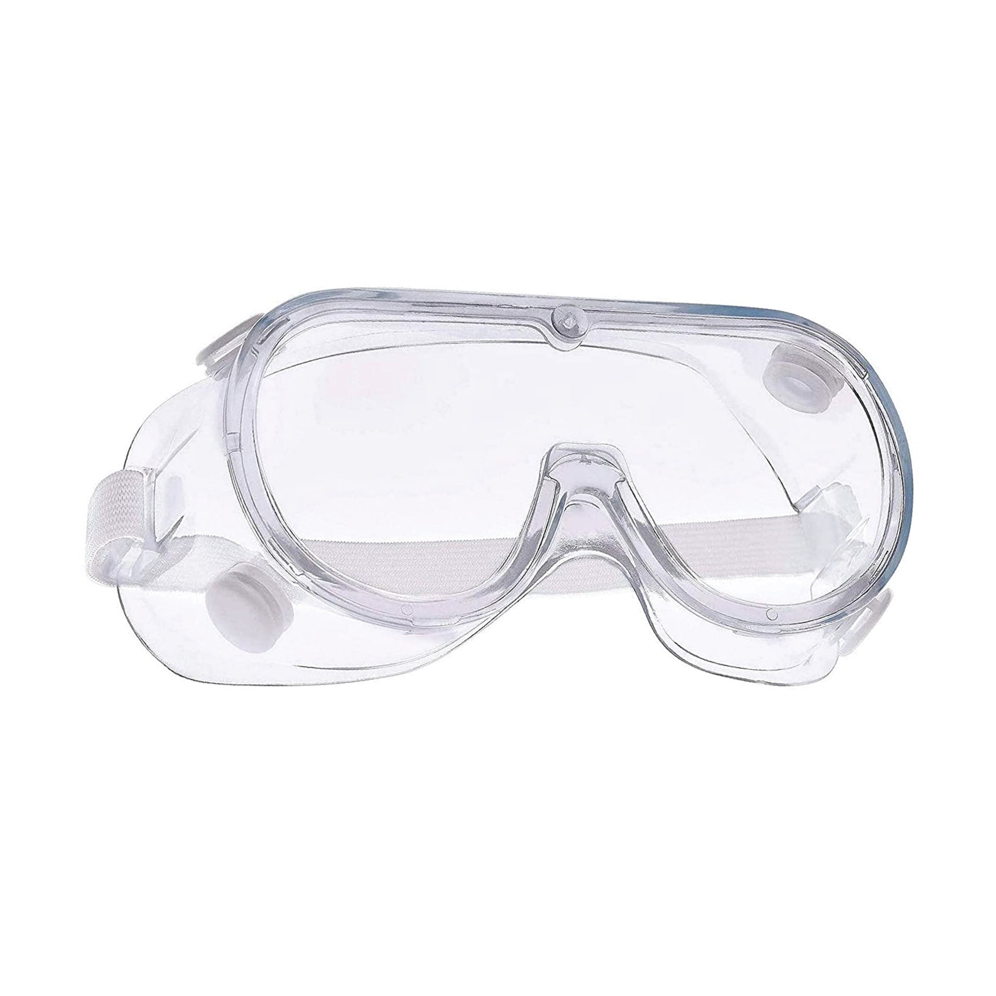 Safety Goggles (Transparent ) for Chemical Protection with an Adjustable Strap and Minimum Lens Fogging Kunplast