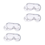 Safety Goggles (Transparent ) for Chemical Protection with an Adjustable Strap and Minimum Lens Fogging Kunplast