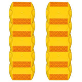 Kunplast Yellow Road Stud Reflector | Heavy Duty Cat Eye for Road Safety | High Visibility Reflective Studs with Weatherproof for Highways,Parking,Driveways,Factories & Industrial Projects Kunplast