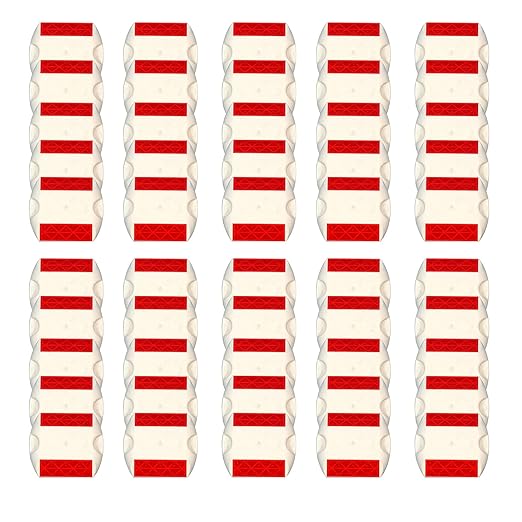 Kunplast Road Reflectors White Body Street Pavement & Asphalt Studs Markers | Great Reflecting For Speed Bumps, Side walks Pedestrian Crossing, Freeways &amp; Driveways | Industrial (Pack of 10) Kunplast