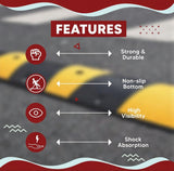 Plastic Road Speed Bump and Speed Breaker for Road Safety & Concrete Traffic Driveway Kunplast